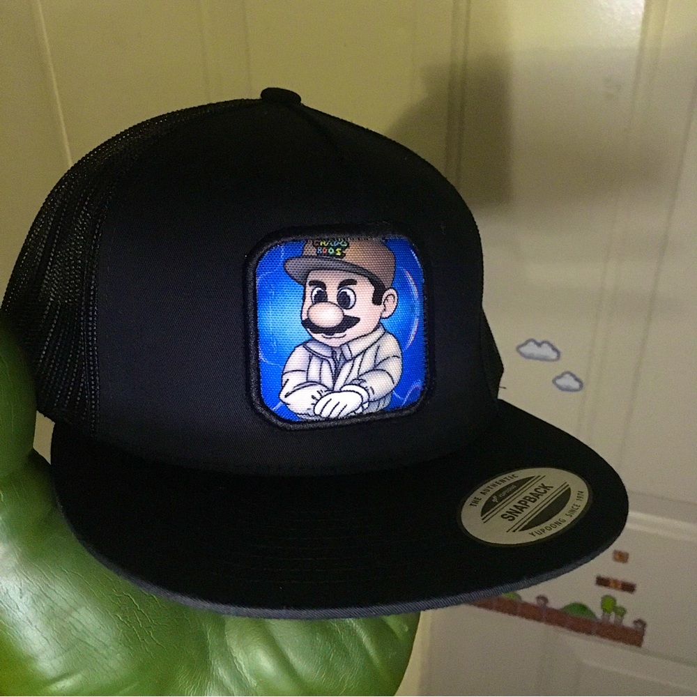 NEW el Super Chapo Bros Mario Guzmán SnapBack cap hat Nintendo gamer narco